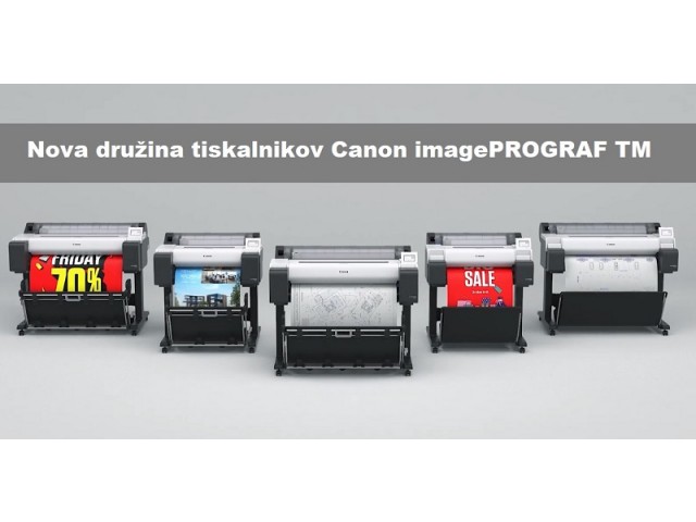 Prenovljena družina CANON imagePROGRAF TM tiskalnikov
