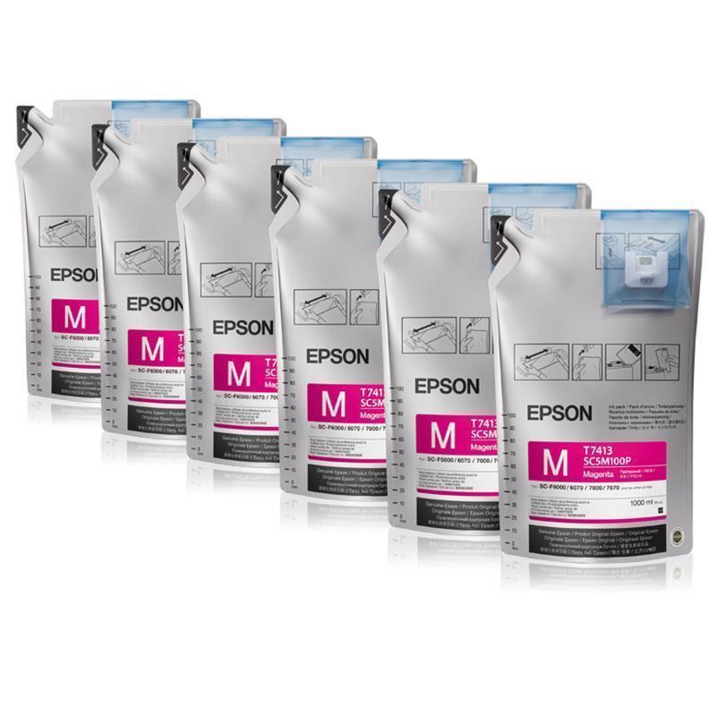 Epson črnilo UltraChrome DS Magenta, pakiranje 6 x 1 l