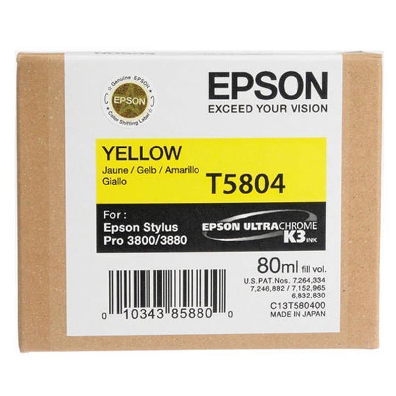 Epson črnilo T5804, 80 ml, yellow