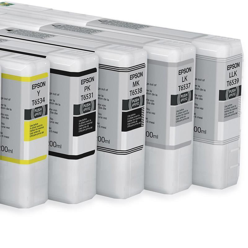 Epson črnilo T6537, 200 ml, light black