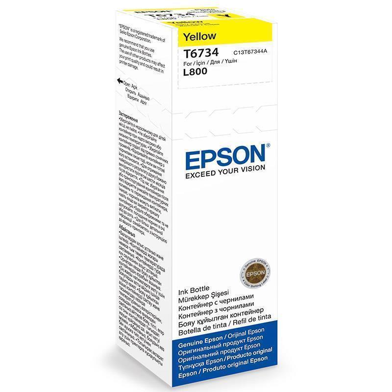 Epson črnilo T6734, 70 ml, yellow