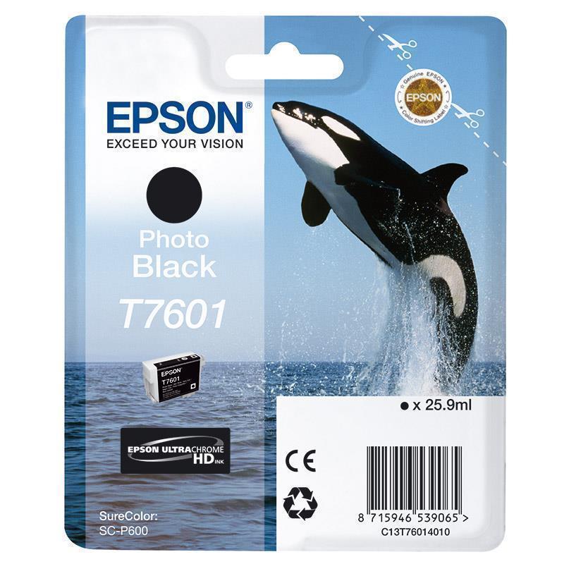 Epson črnilo T7601, 25,9 ml, photo black