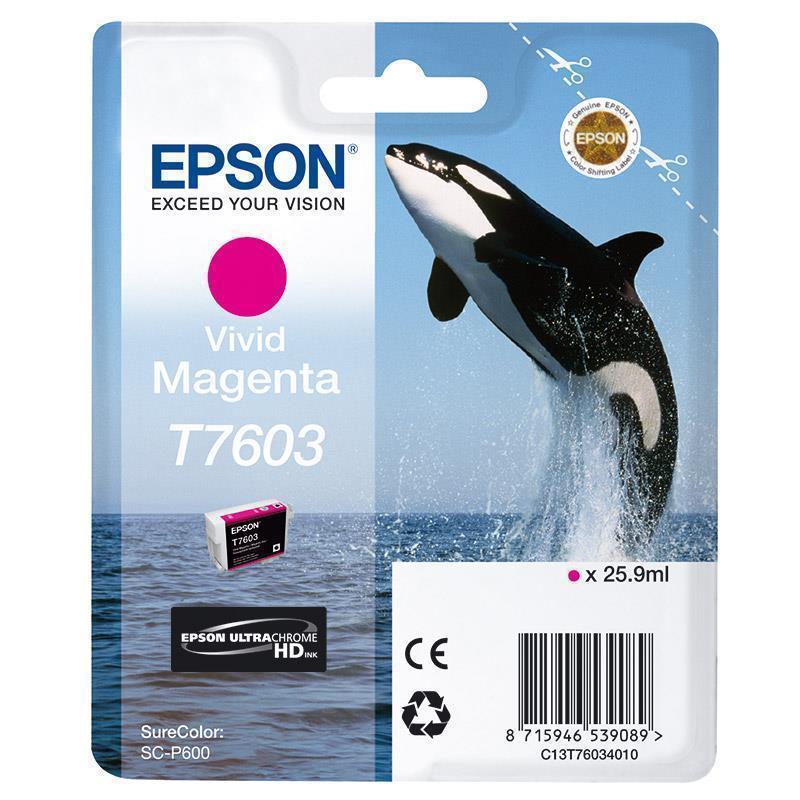 Epson črnilo T7603, 25,9 ml, magenta