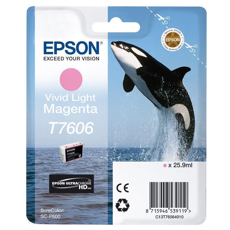 Epson črnilo T7606, 25,9 ml, light magenta