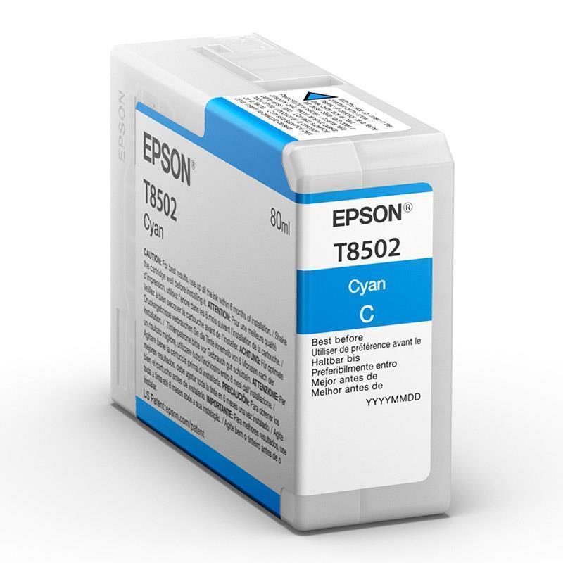 Epson črnilo T8502, 80 ml, cyan