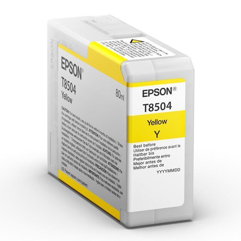 Epson črnilo T8504, 80 ml, yellow