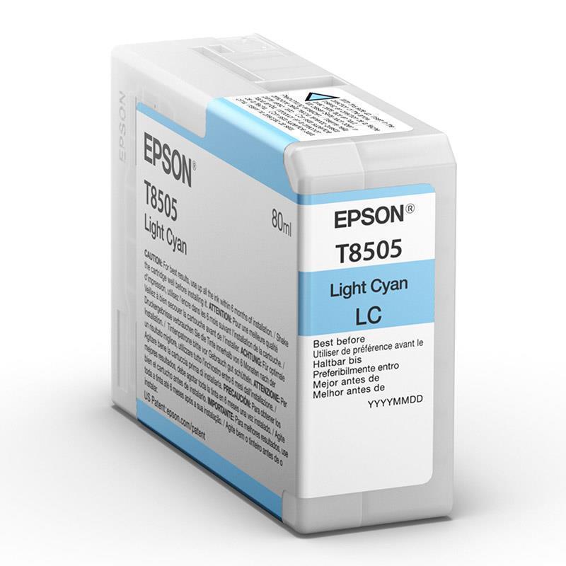 Epson črnilo T8505, 80 ml, light cyan
