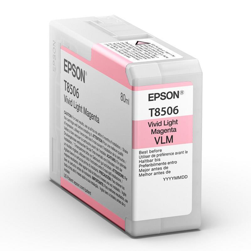 Epson črnilo T8506, 80 ml, vivid light magenta
