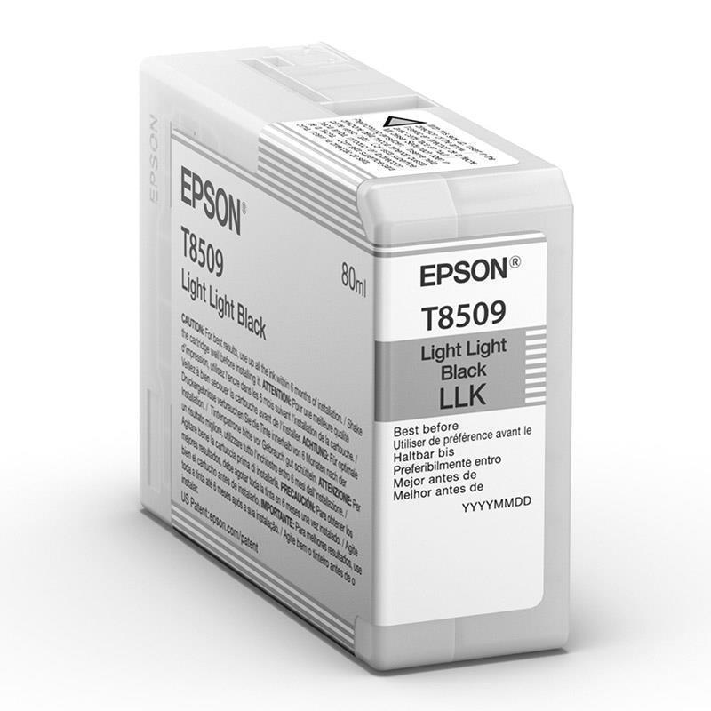 Epson črnilo T8509, 80 ml, light light black
