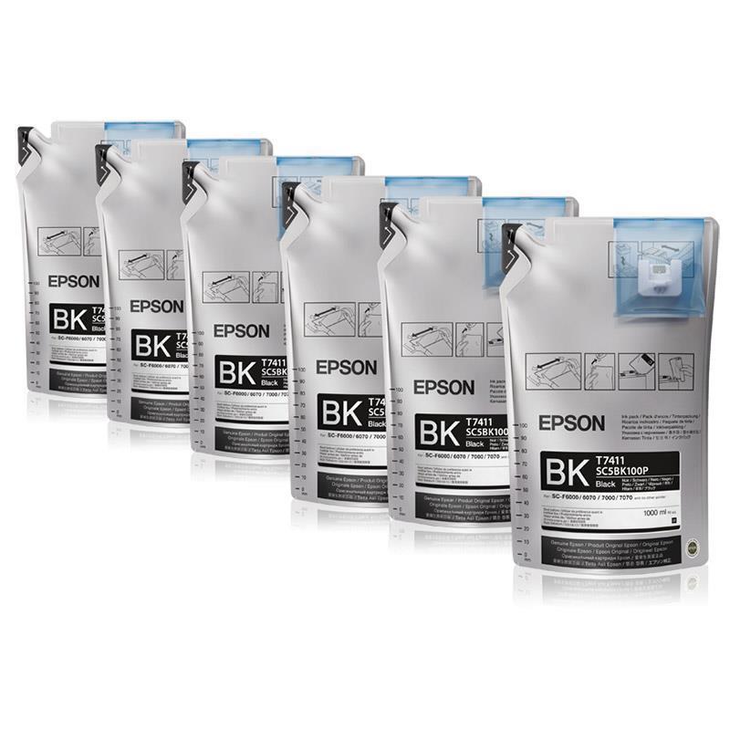 Epson črnilo UltraChrome DS Black, pakiranje 6 x 1 l