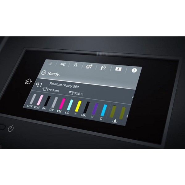 Epson SureColor SC-P9300 ima velik barvni zaslon.