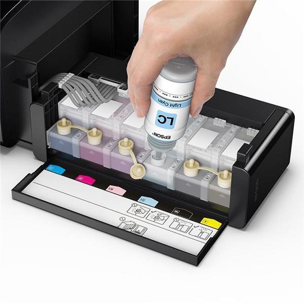 Nalivanje barve v foto tiskalnik L805