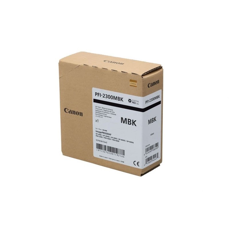 Canon pigmentno črnilo PFI-2300, 330 ml, Matte Black