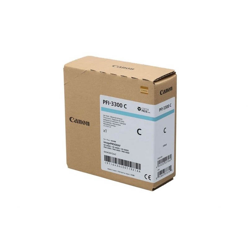 Canon pigmentno črnilo PFI-3300, 330 ml, Cyan