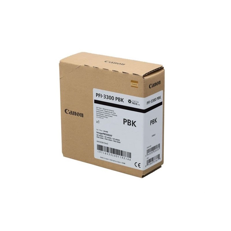 Canon pigmentno črnilo PFI-3300, 330 ml, Photo Black