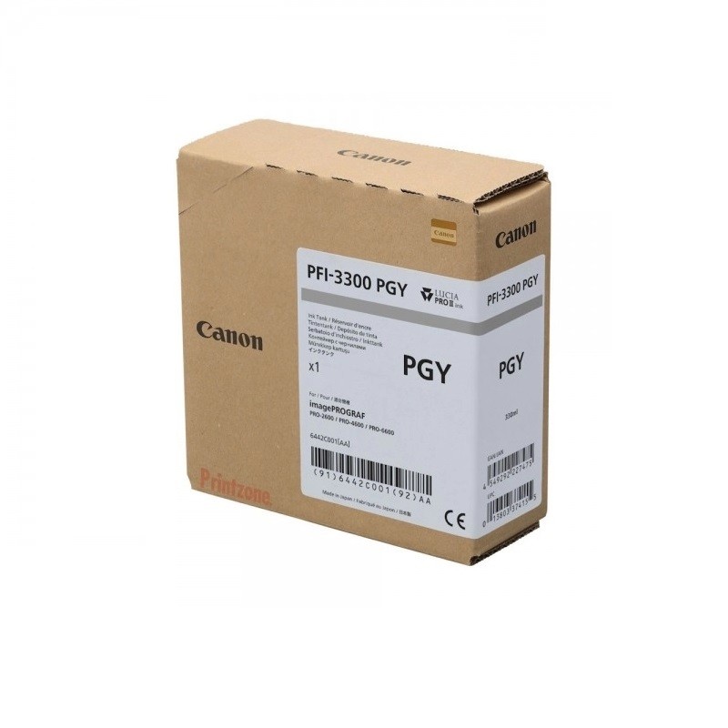 Canon pigmentno črnilo PFI-3300, 330 ml, Photo Gray