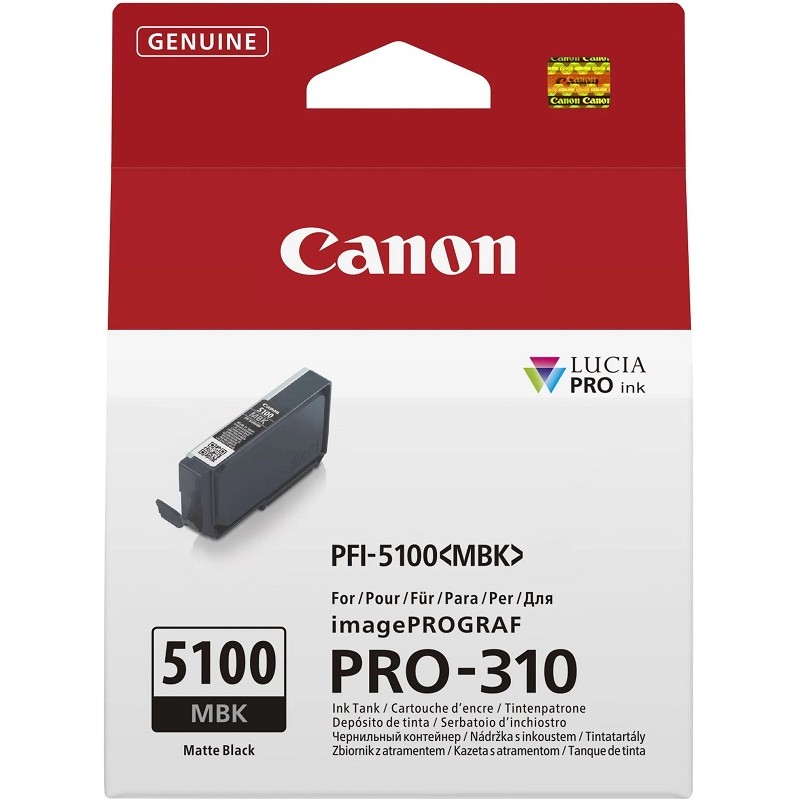 Canon črnilo PFI-5100, 14,4 ml, Matte Black