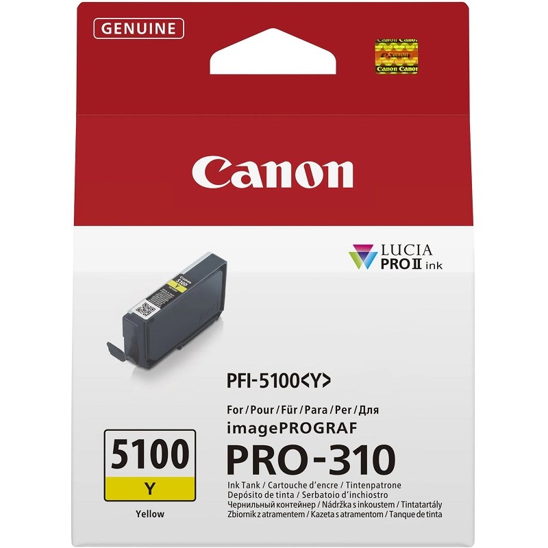 Canon črnilo PFI-5100, 14,4 ml, Yellow