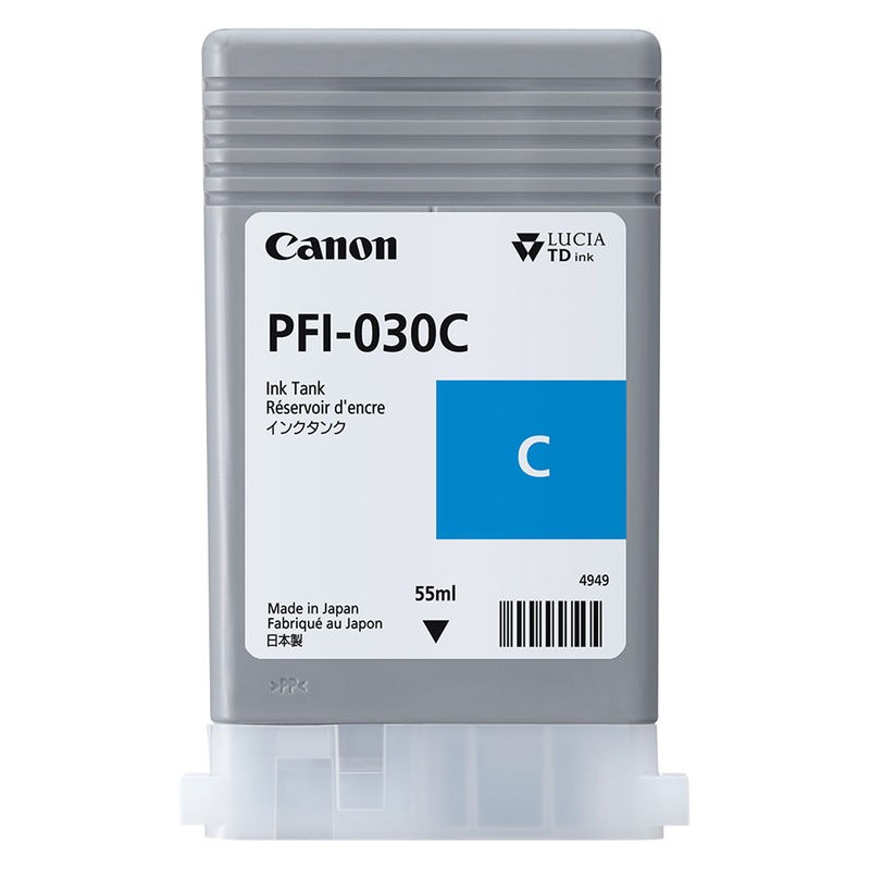 Canon pigmentno črnilo PFI-030, 55 ml, Cyan