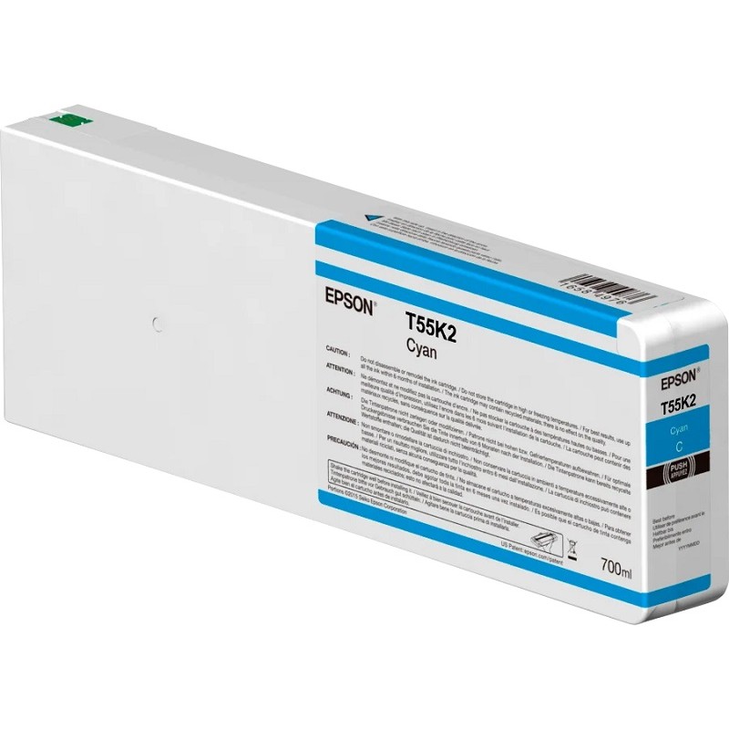Epson črnilo T55K2, 700 ml, cyan