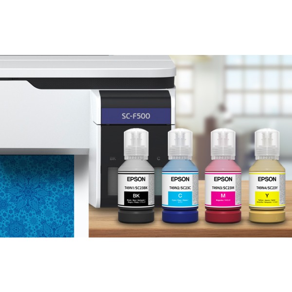 Barve v plastenkah se dolivajo v rezervoarje, lahko tudi med tiskanjem.