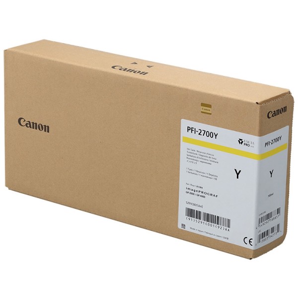 Canon pigmentno črnilo PFI-2700, 700 ml, Yellow