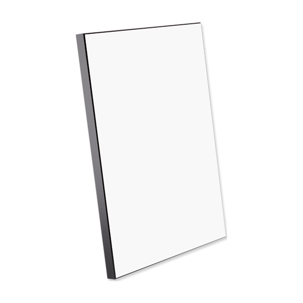 ChromaLuxe lesena foto plošča, bela sijajna površina, 240 x 360 mm