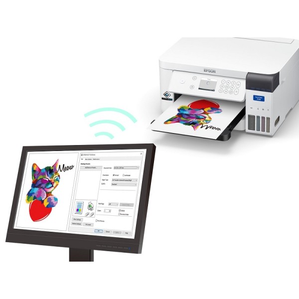 Epson SureColor F100 ima Wi-Fi povezavo.