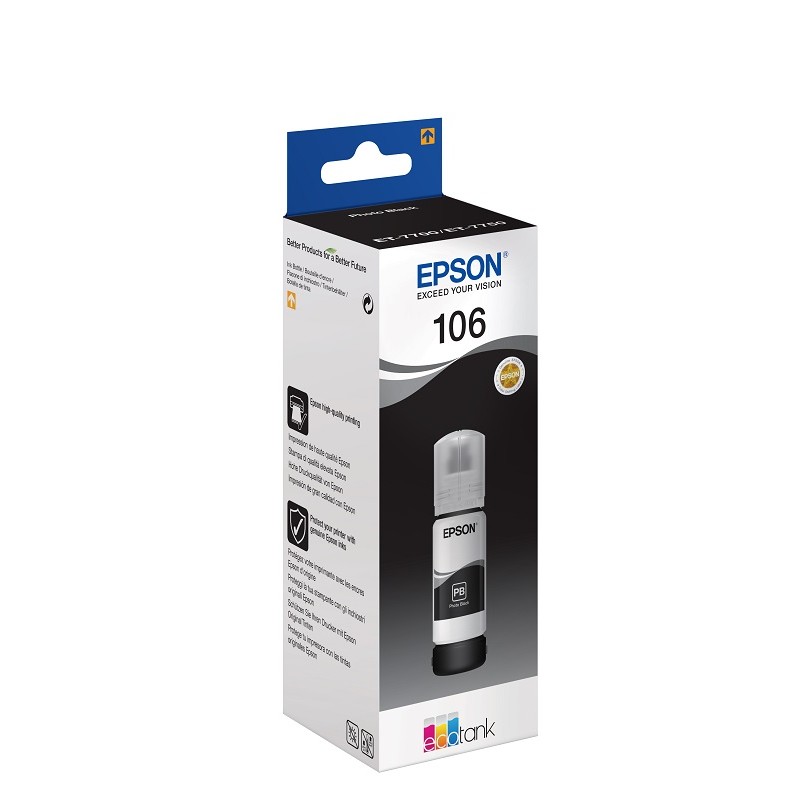 Epson črnilo EcoTank 106, 70 ml, photo black