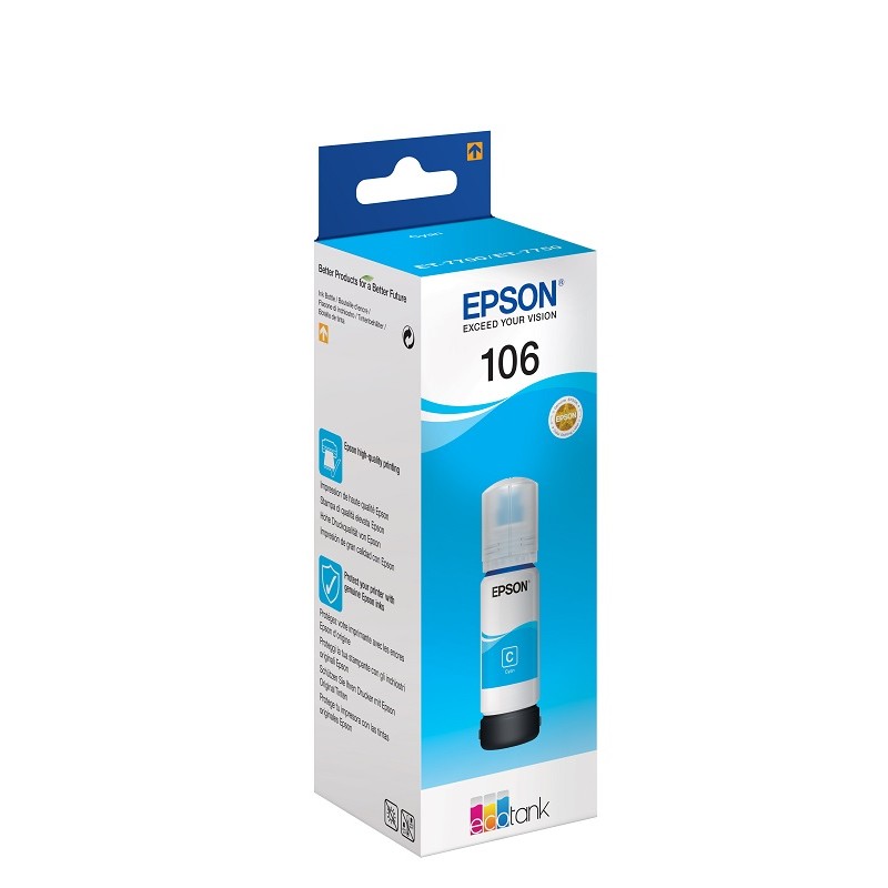 Epson črnilo EcoTank 106, 70 ml, cyan