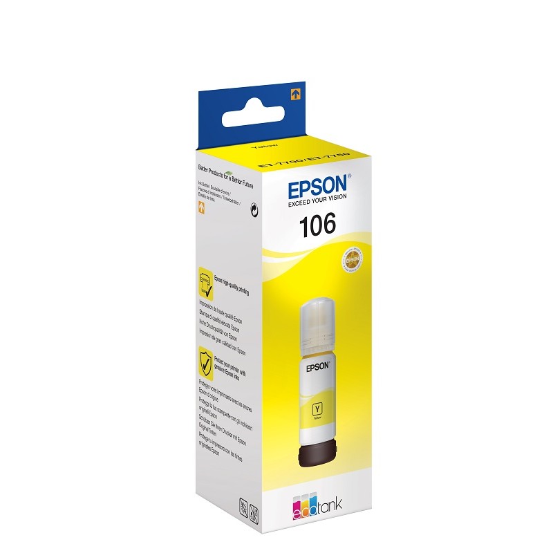 Epson črnilo EcoTank 106, 70 ml, yellow