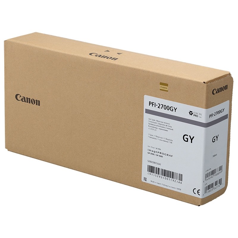 Canon pigmentno črnilo PFI-2700, 700 ml, Gray