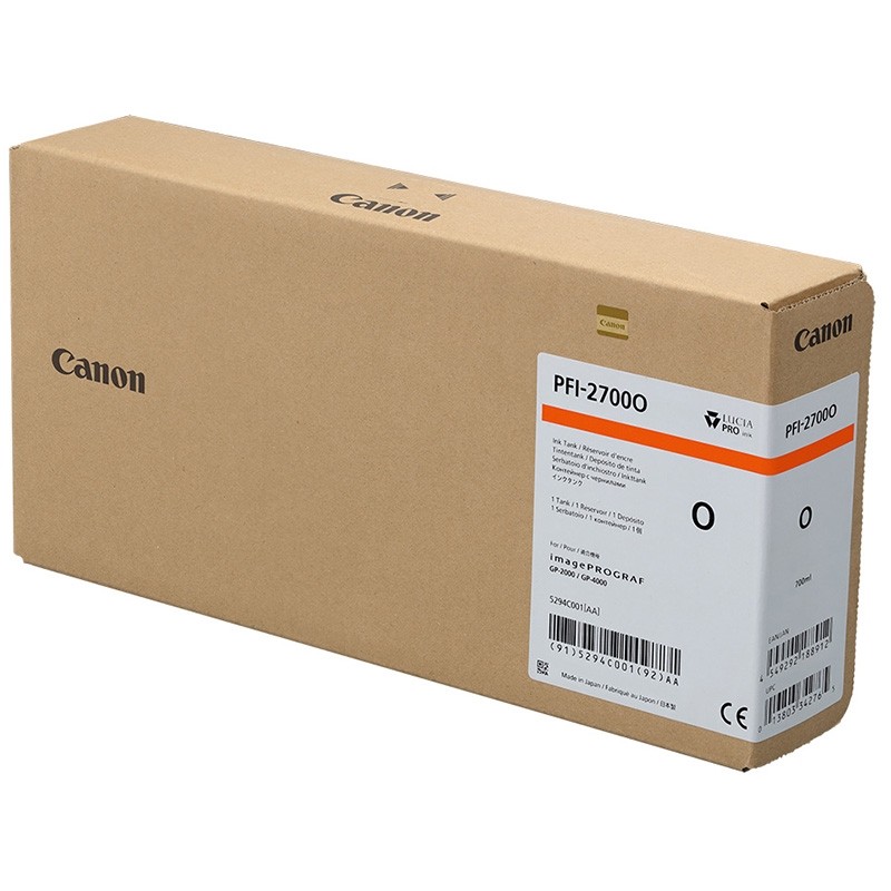 Canon pigmentno črnilo PFI-2700, 700 ml, Orange