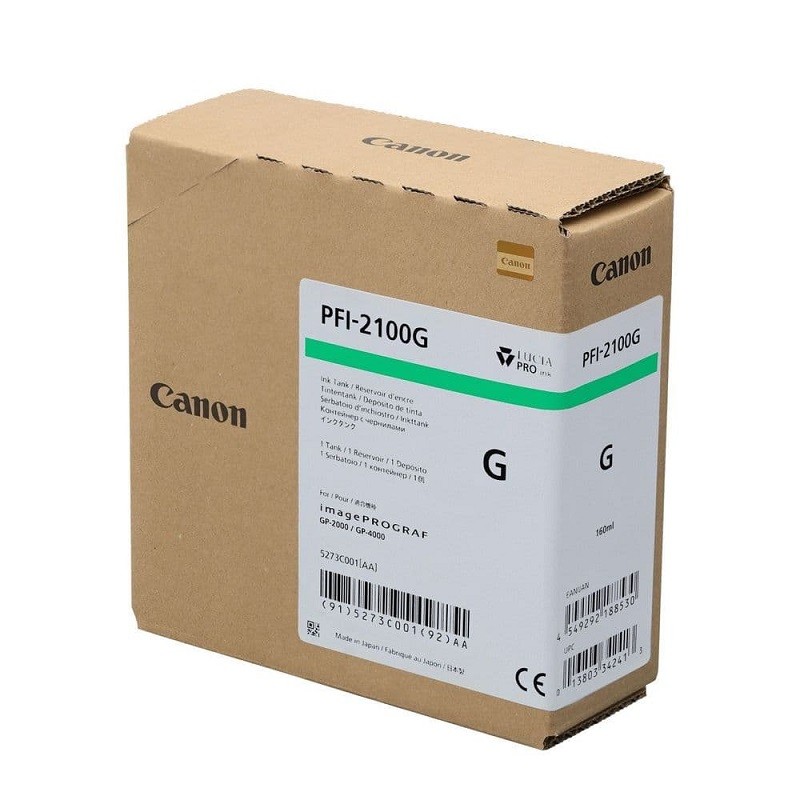 Canon pigmentno črnilo PFI-2100, 160 ml, Green