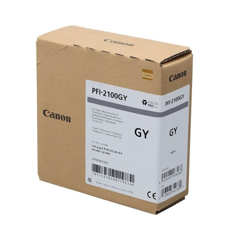 Canon pigmentno črnilo PFI-2100, 160 ml, Gray