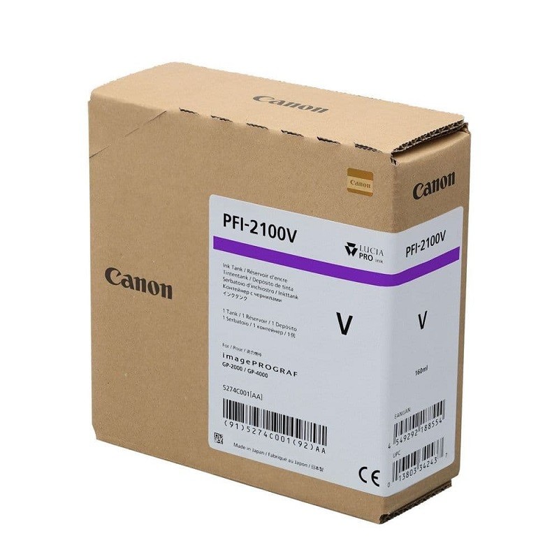 Canon pigmentno črnilo PFI-2100, 160 ml, Violet