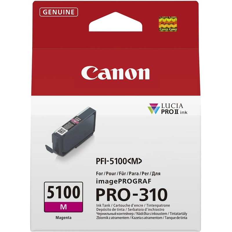 Canon črnilo PFI-5100, 14,4 ml, Magenta