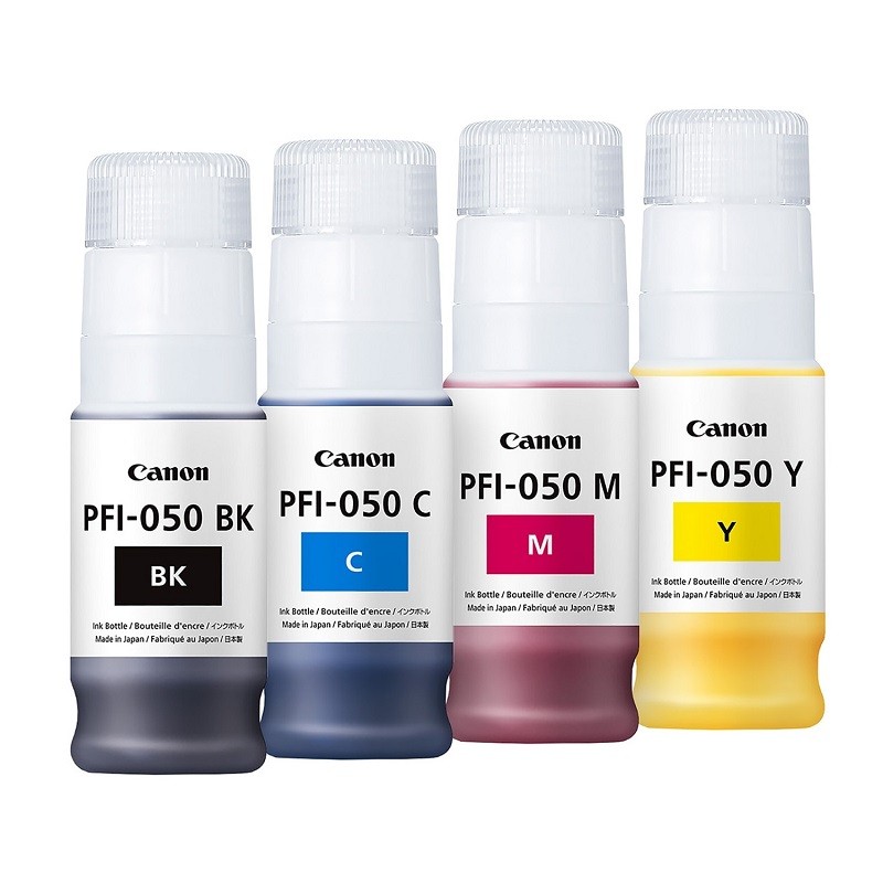 Komplet črnil Canon PFI-050 (CMYK)