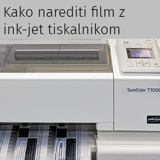 Tavija - Izdelava filmov z ink-jet tiskalniki